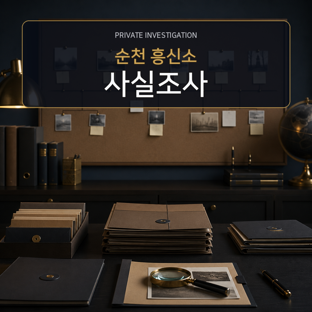 순천 사실관계 조사 전문 흥신소
