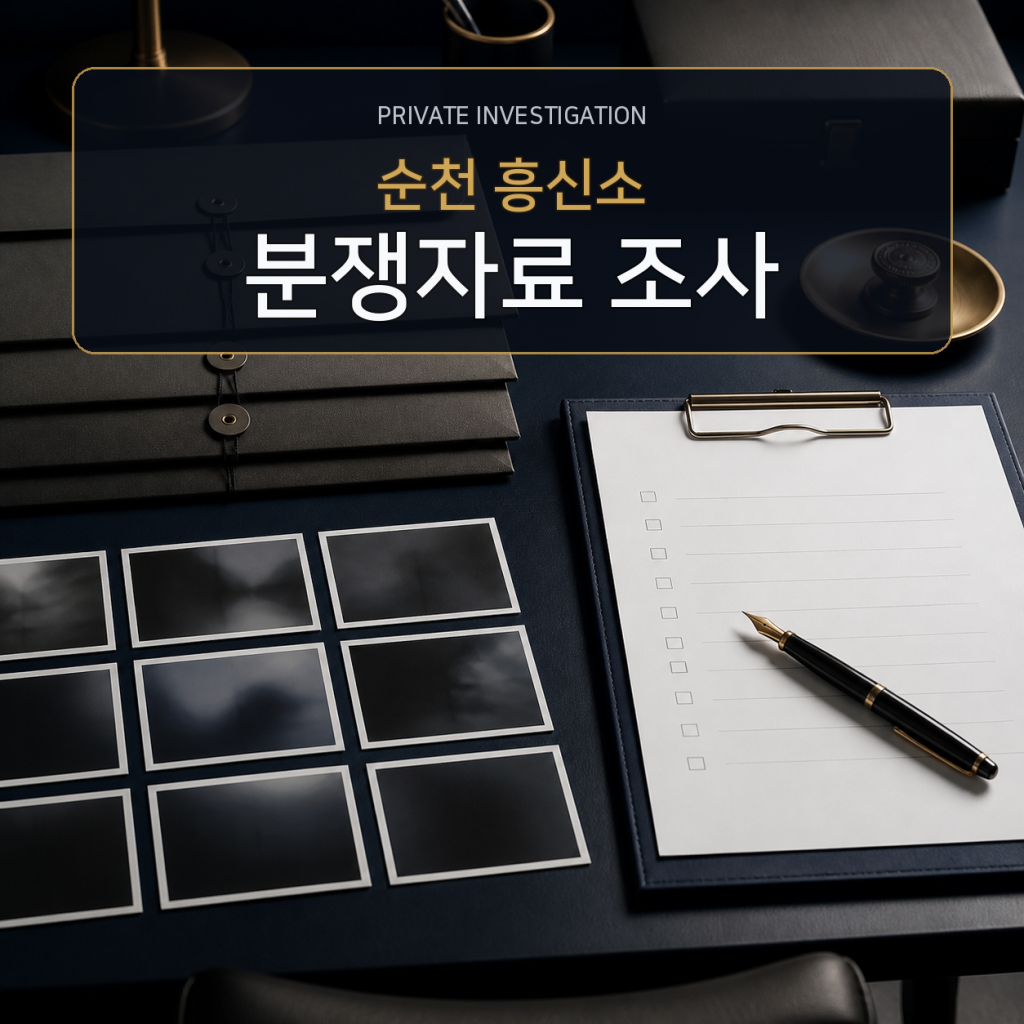 순천 분쟁자료 조사 전문 흥신소